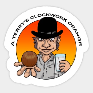 A Terry's Clockwork Orange Sticker